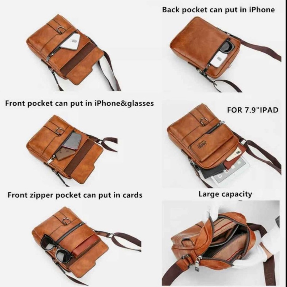 - 🔥 JEEP BULUO CROSSBODY BUSINESS HANDBAG VINTAGE LUXURY🔥 PERFECT GIFT 🎁 - Picture 6 of 7